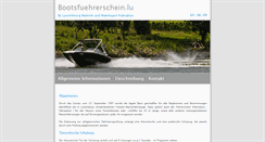 Desktop Screenshot of bootsfuehrerschein.lu