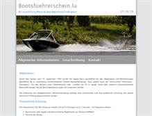 Tablet Screenshot of bootsfuehrerschein.lu